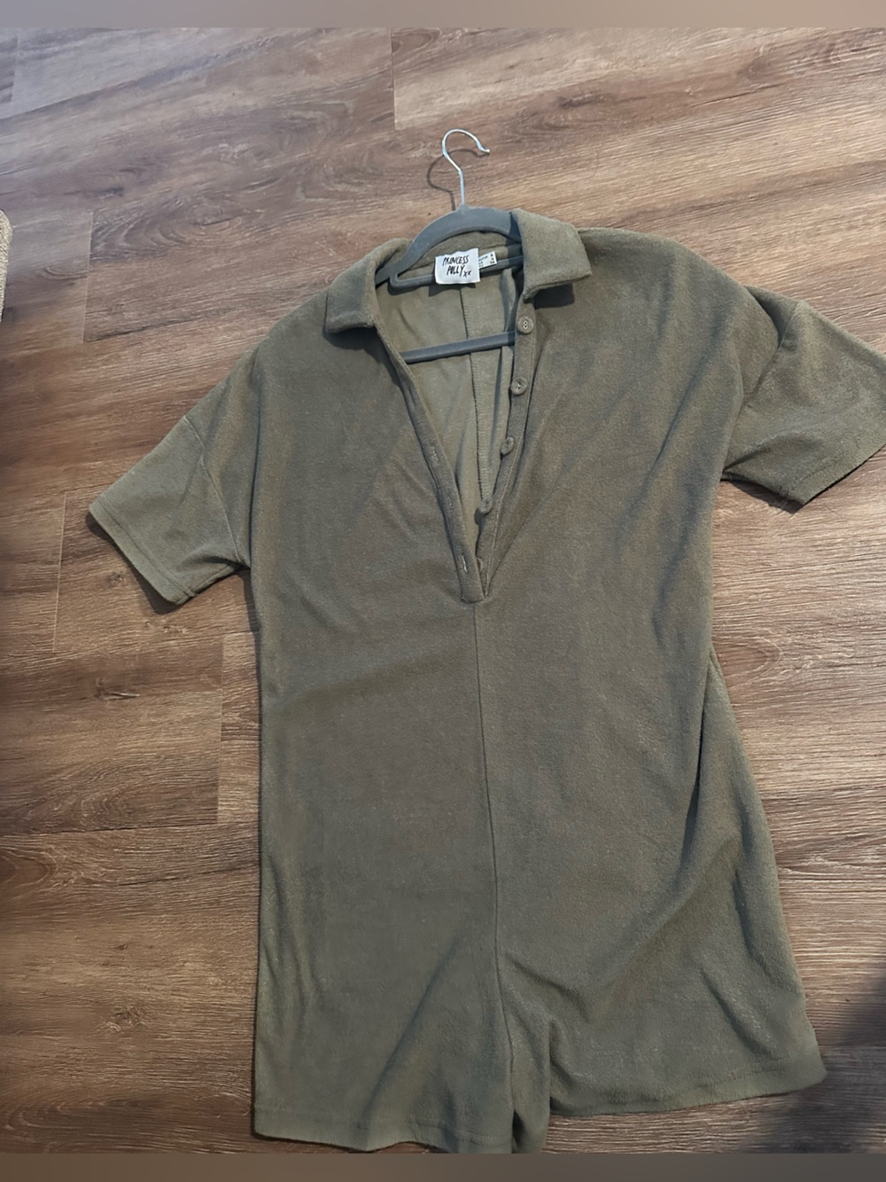 Princess Polly Olive Green romper